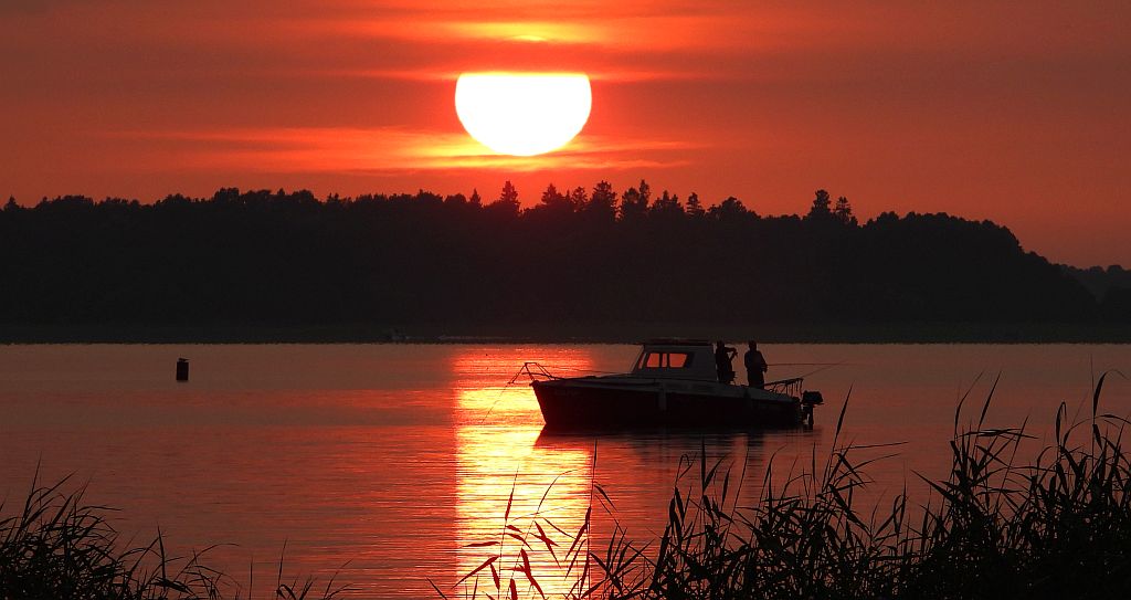 Zachód slońca nad Mamrami